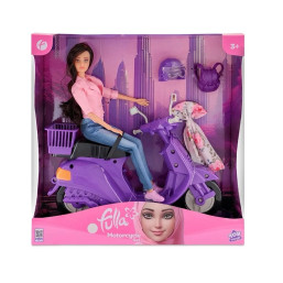 Fulla - Doll Motorcycle Set w/ Casual Outfit